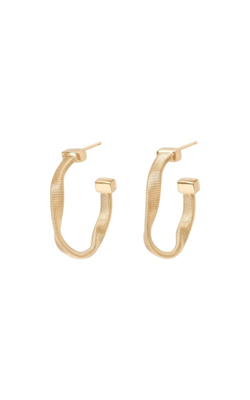 18KY MARRAKECH TWISTED COIL HUGGIE HOOPS
