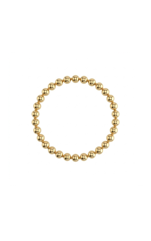 14KY 4MM GOLD-FILLED BEAD BRACELET (SMALL)