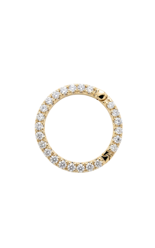 14KY PETITE PAVE DIAMOND CHARM CONNECTORS, 25 DIAS, 12MM