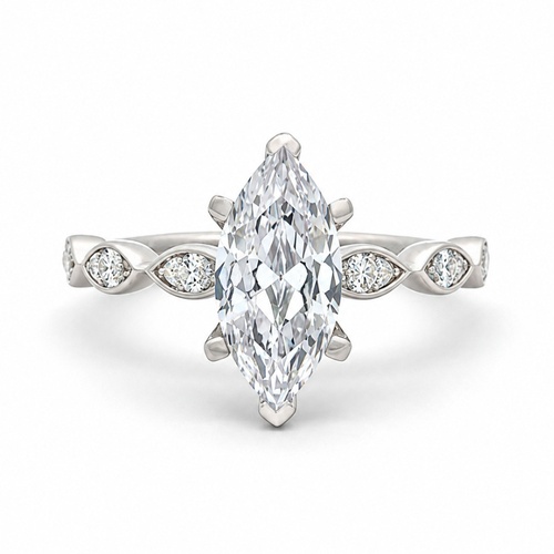 Sidestone Engagement Ring