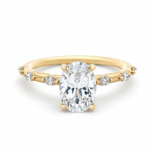 Sidestone Engagement Ring