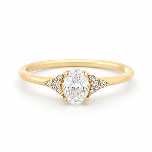 Sidestone Engagement Ring