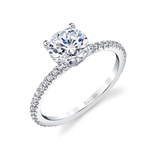 Sidestone Engagement Ring