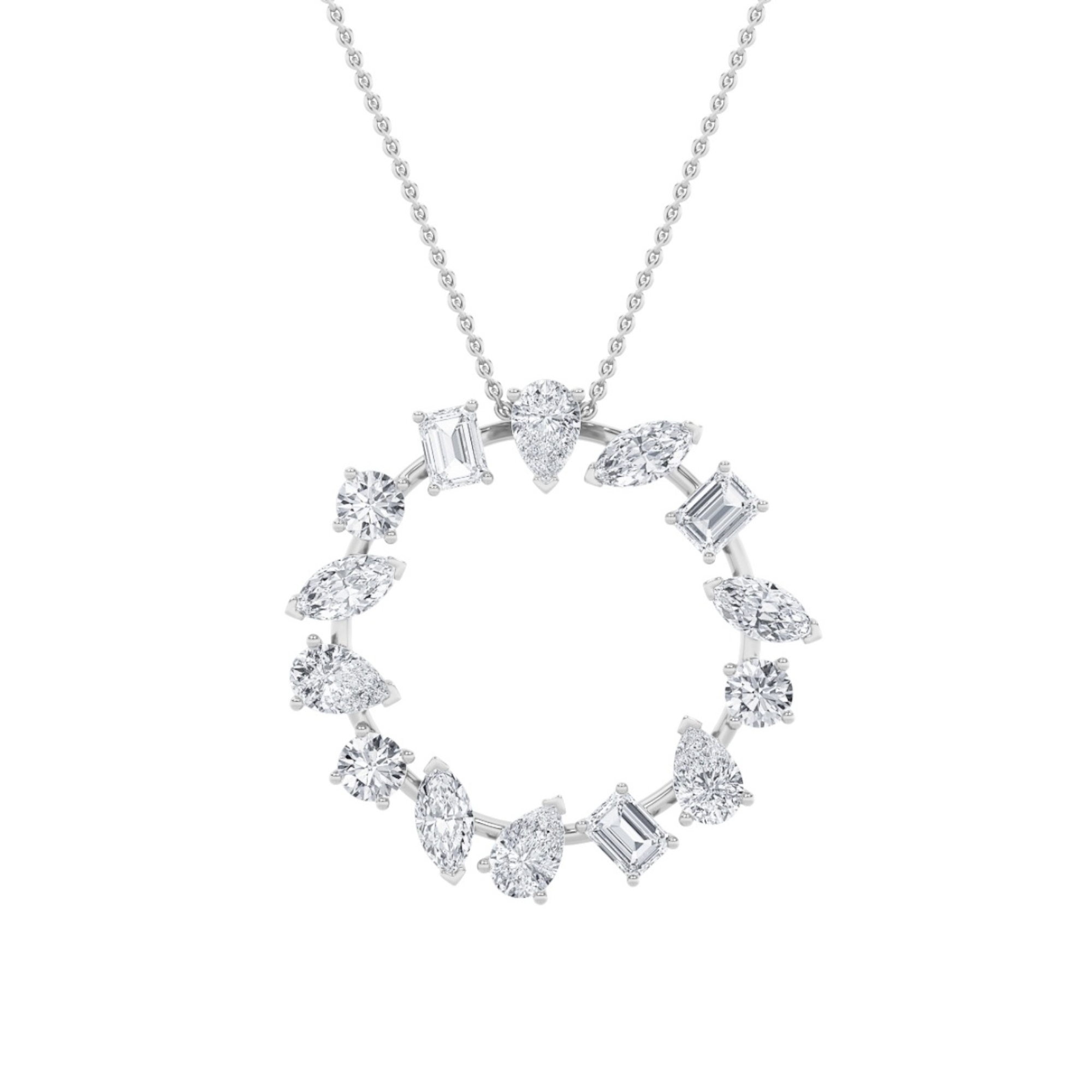 MULTI-SHAPE CIRCLE PENDANT
