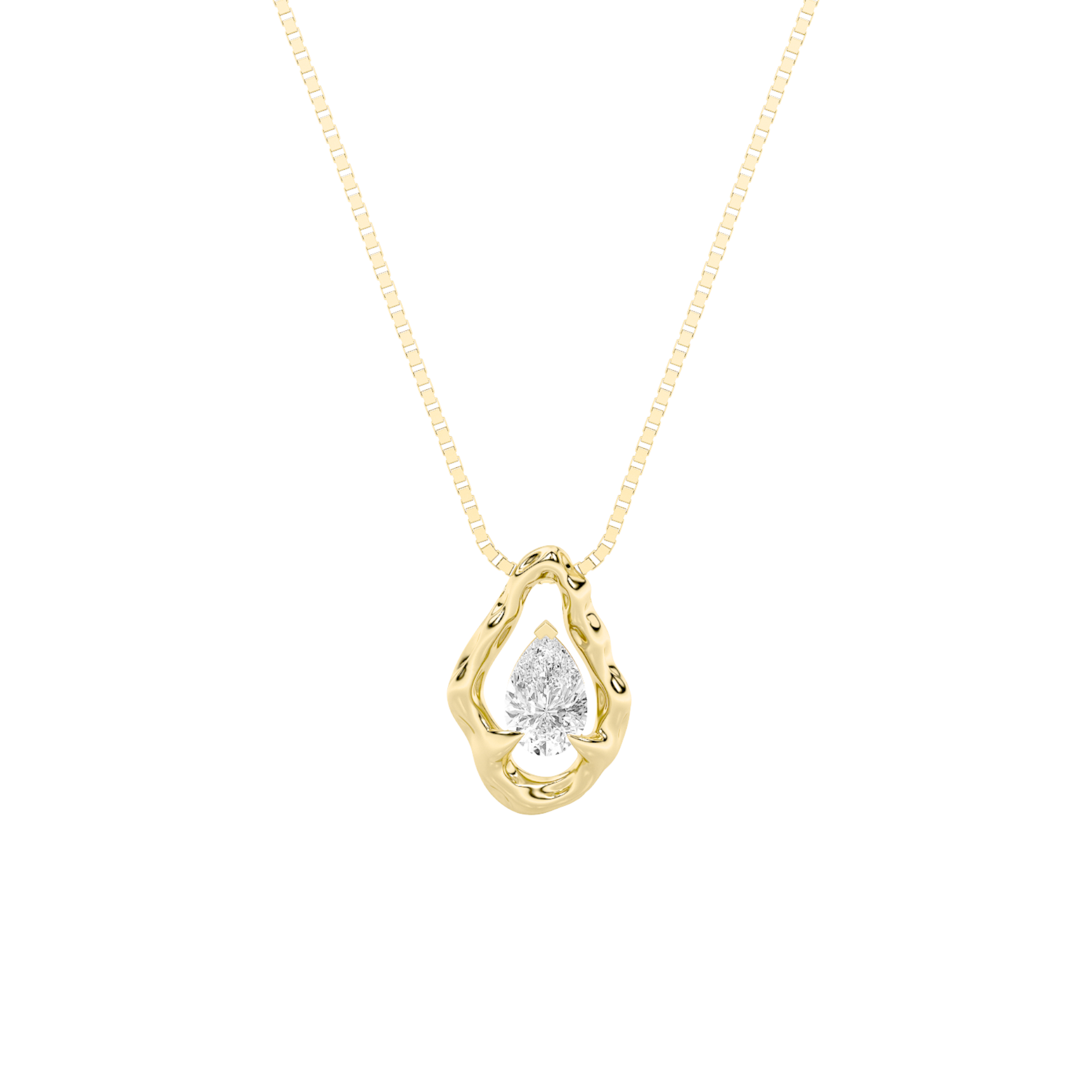 PEAR PENDANT NECKLACE
