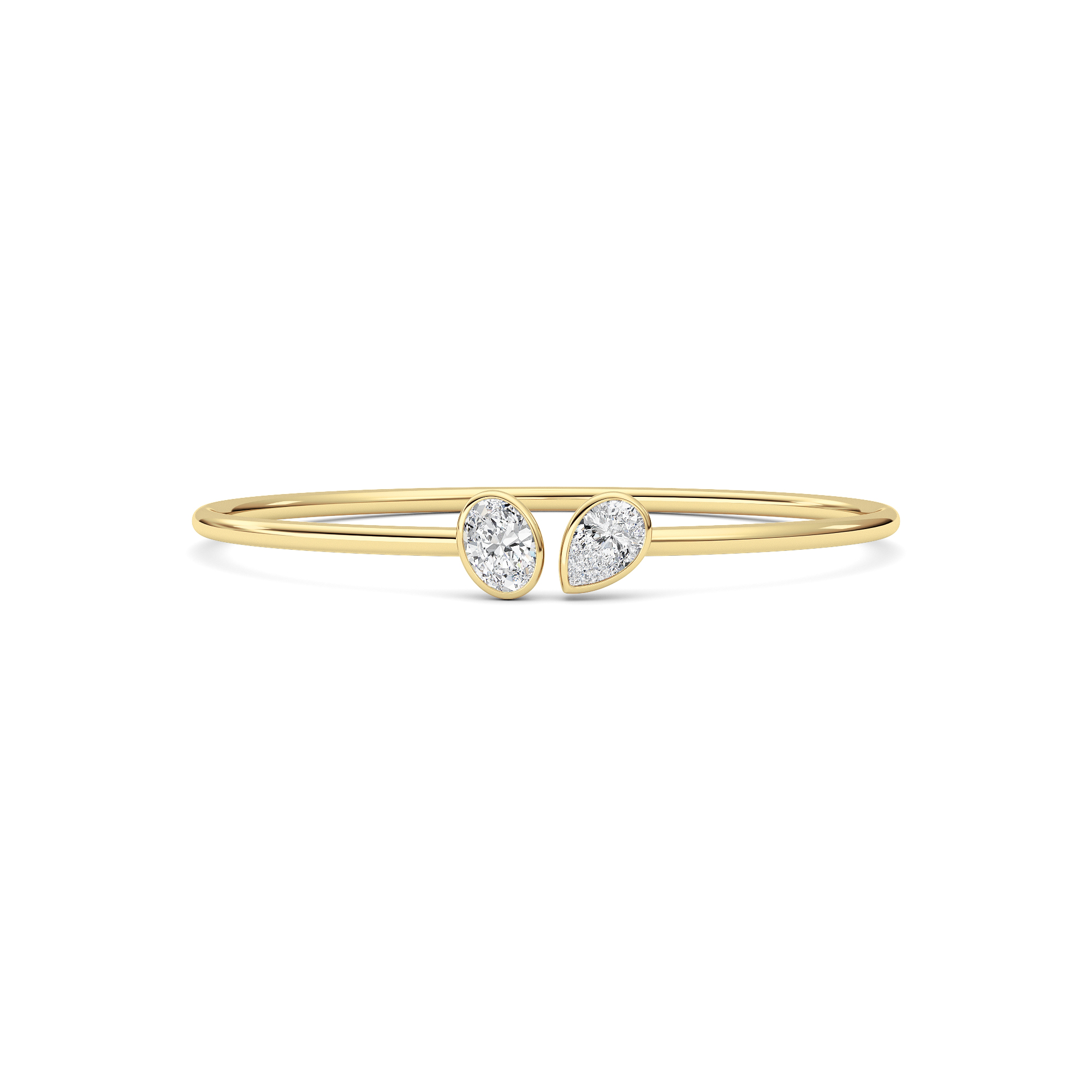 2.00 CT Oval Diamond Bracelet in 14K Yellow Gold