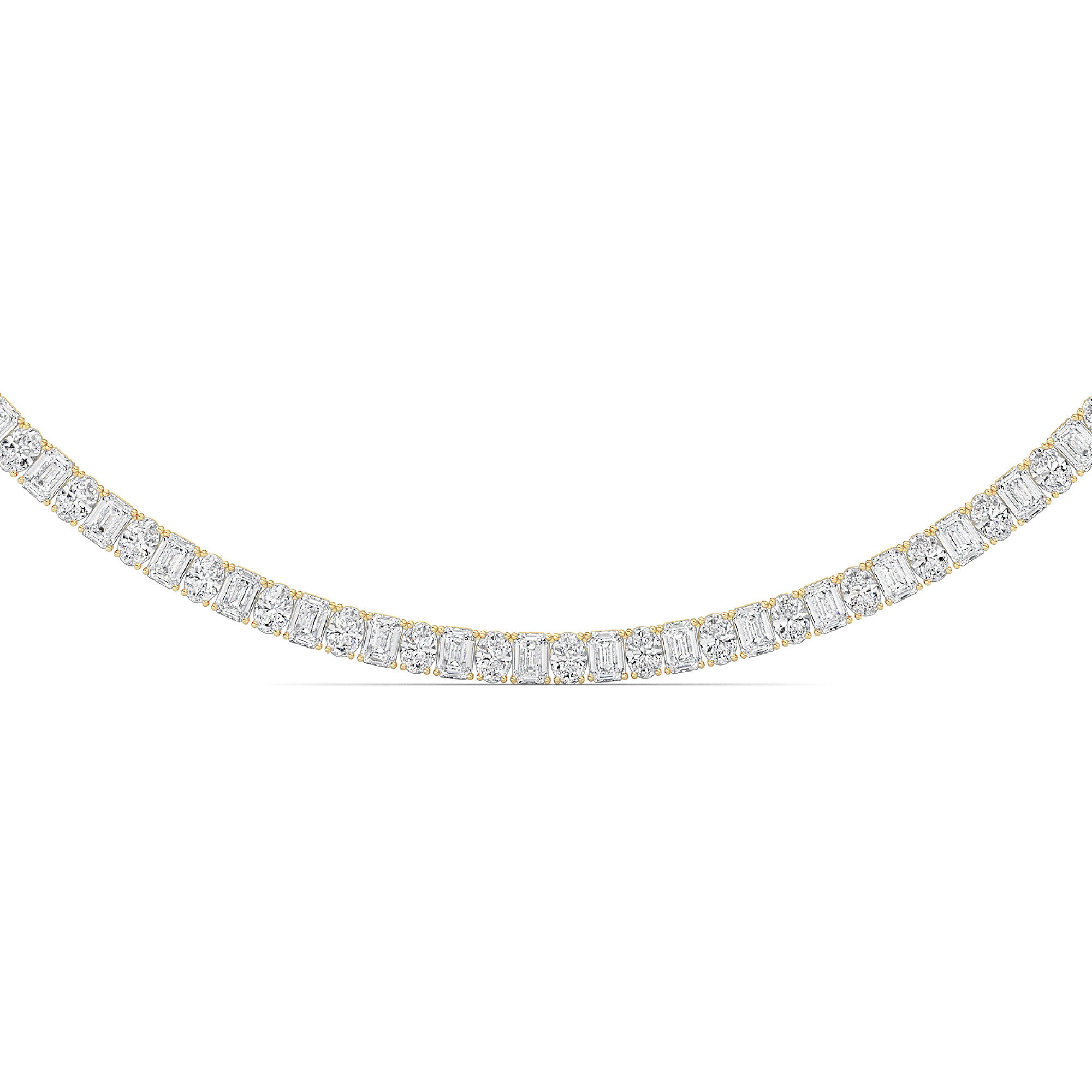 33.00 CT Diamond Necklace in 14K Yellow Gold