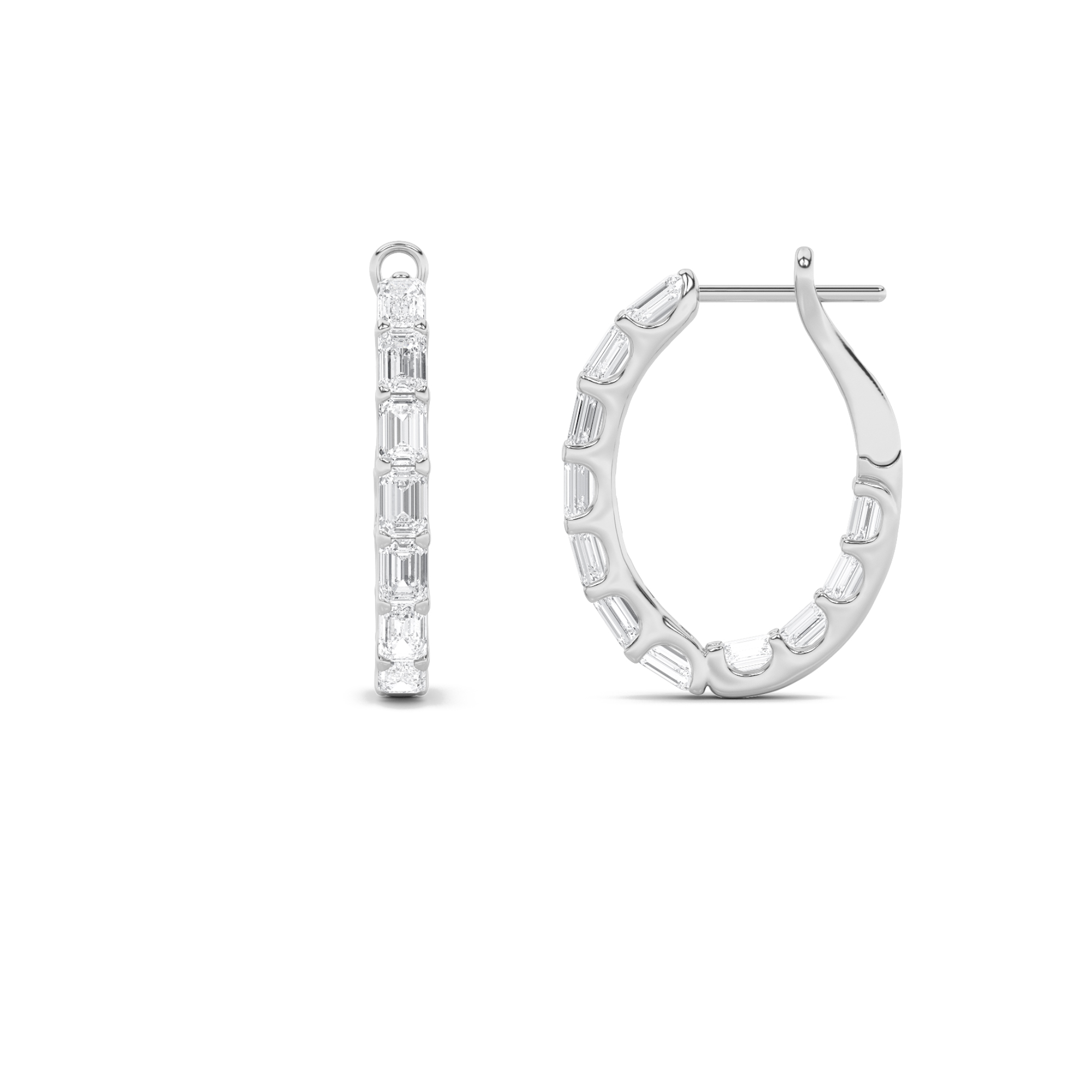 4.00 CT Diamond Earring in 14K White Gold