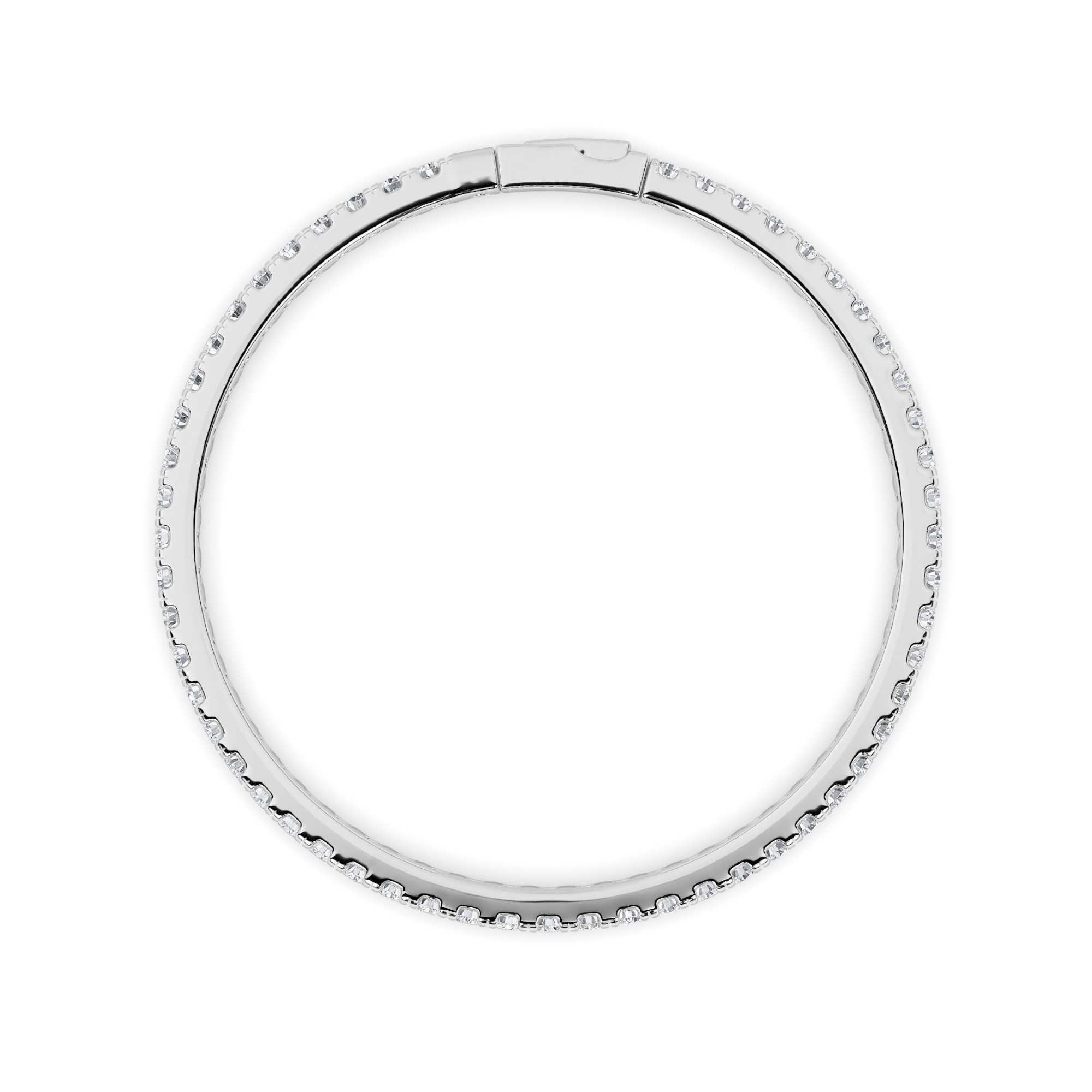 5.5Cttw Round Shaped Lab Grown Diamond (F/VS)  Bracelet in 14K Gold