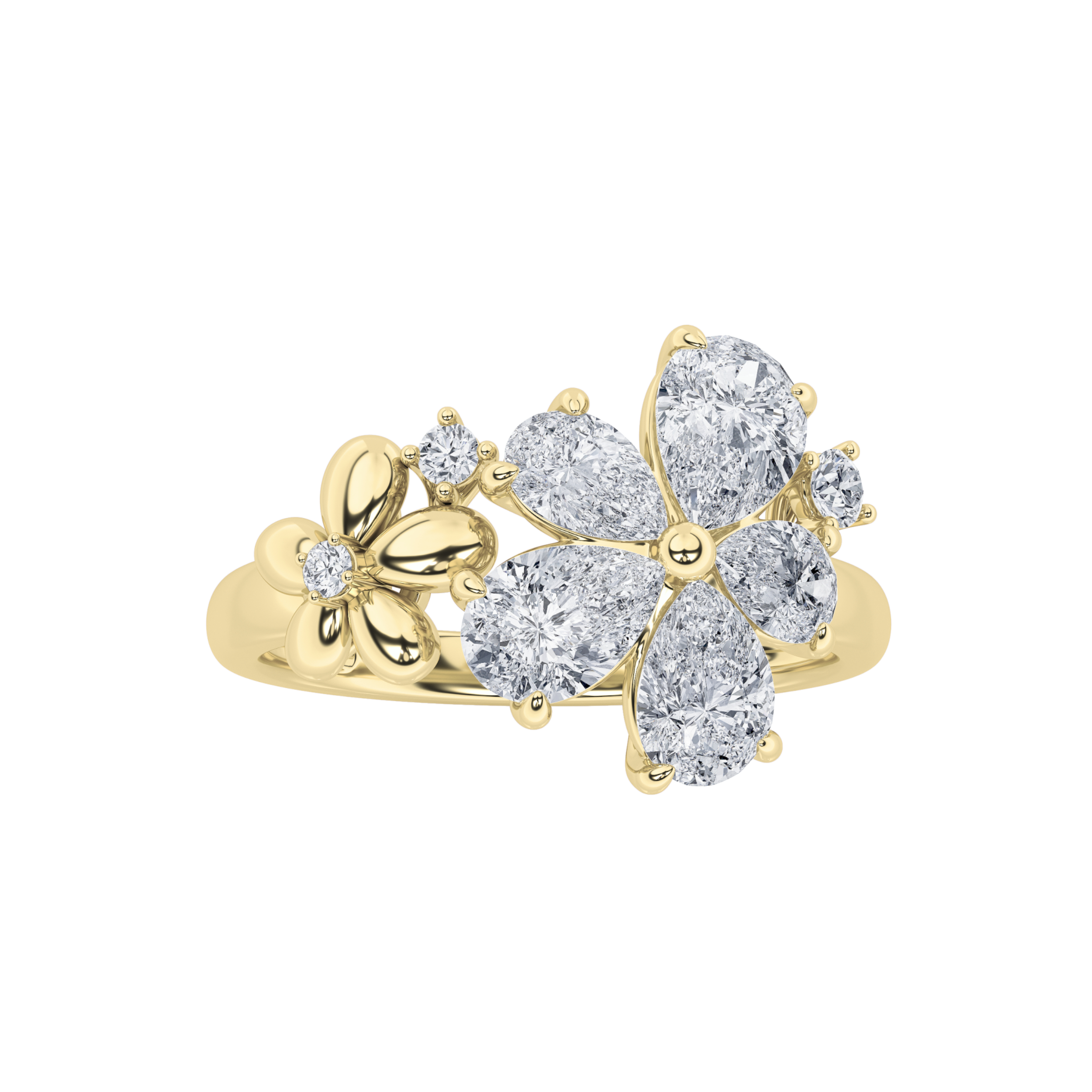 5.4Cttw Pear Shaped Lab Grown Diamond (F/VS)  Bracelet in 14K Gold