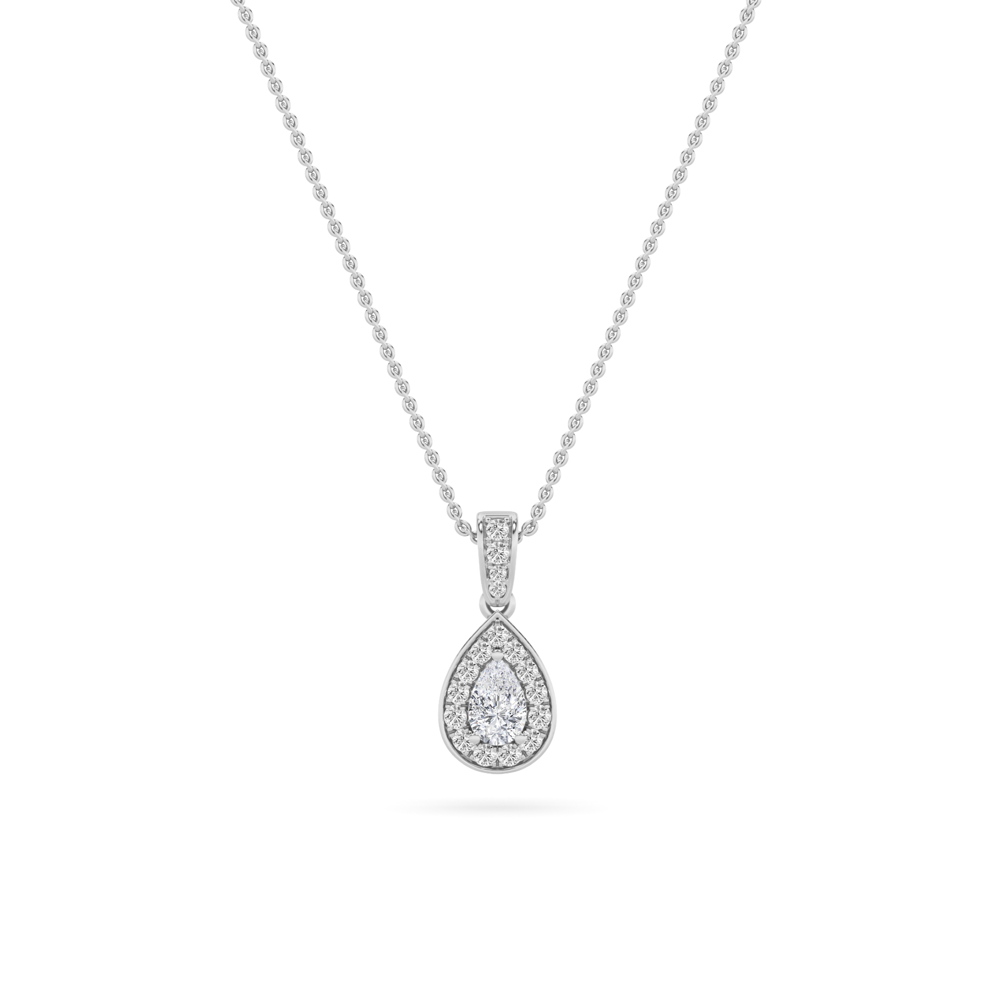 1.3Cttw Pear Shaped Lab Grown Diamond (F/VS)  Pendant in 14K Gold