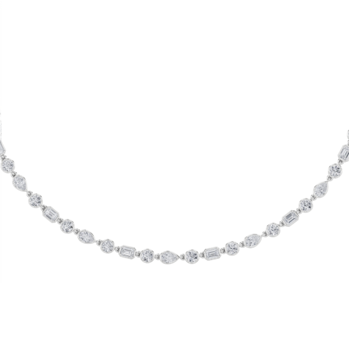 10Cttw Pear Shaped Lab Grown Diamond (F/VS)  Necklace in 14K Gold