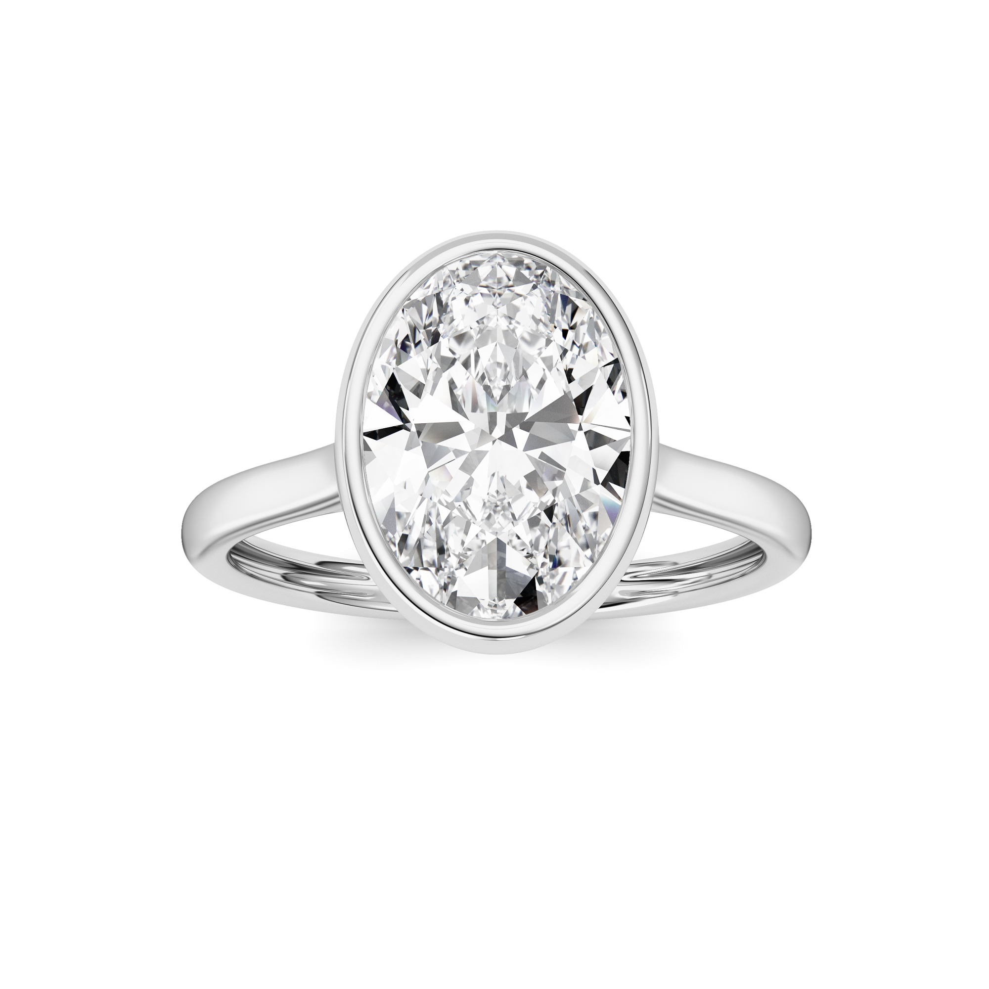 1Cttw Heart Shaped Lab Grown Diamond (F/VS) Bezel Set Solitaire RING in 14K Gold