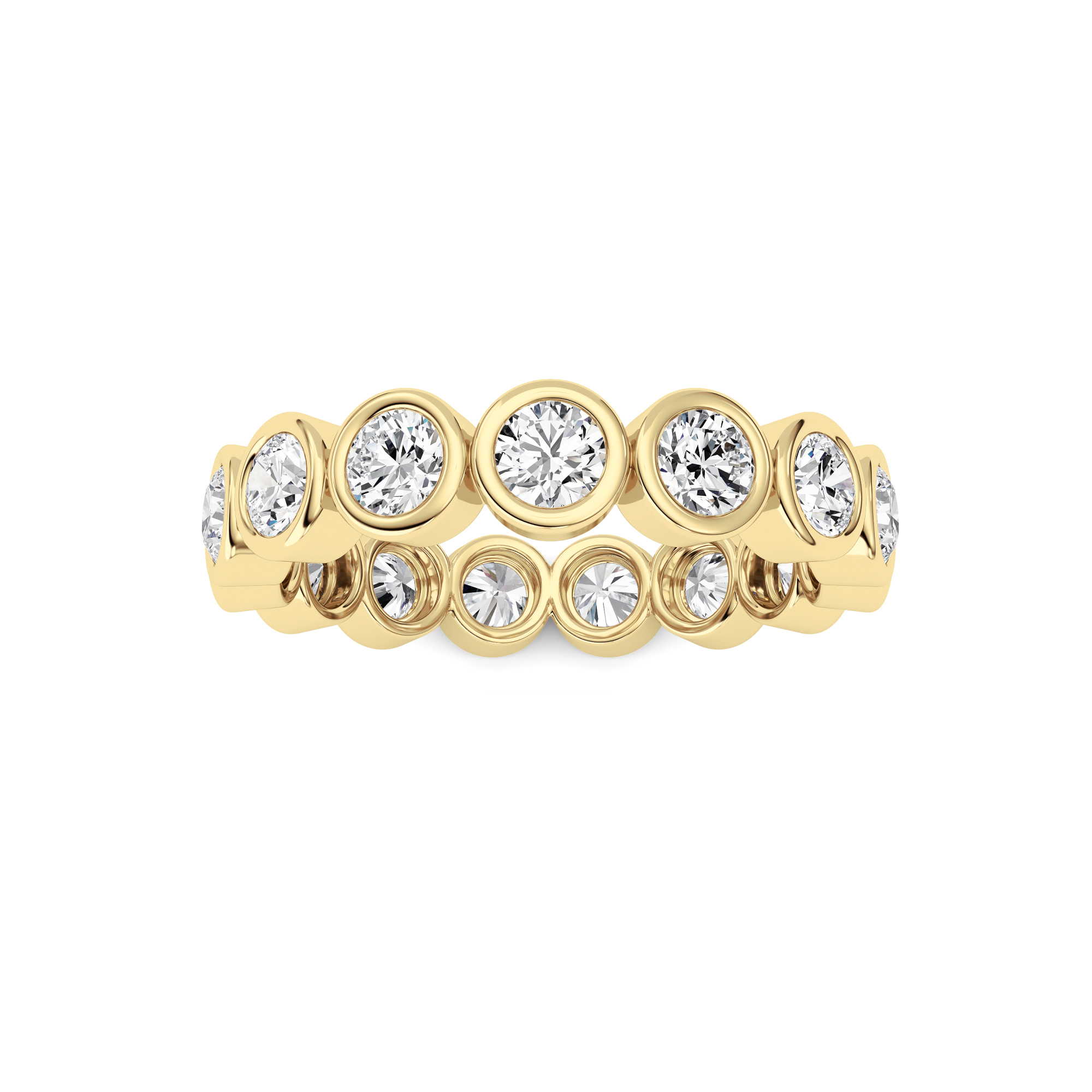 1.50 CT Round Diamond Ring in 14K Yellow Gold
