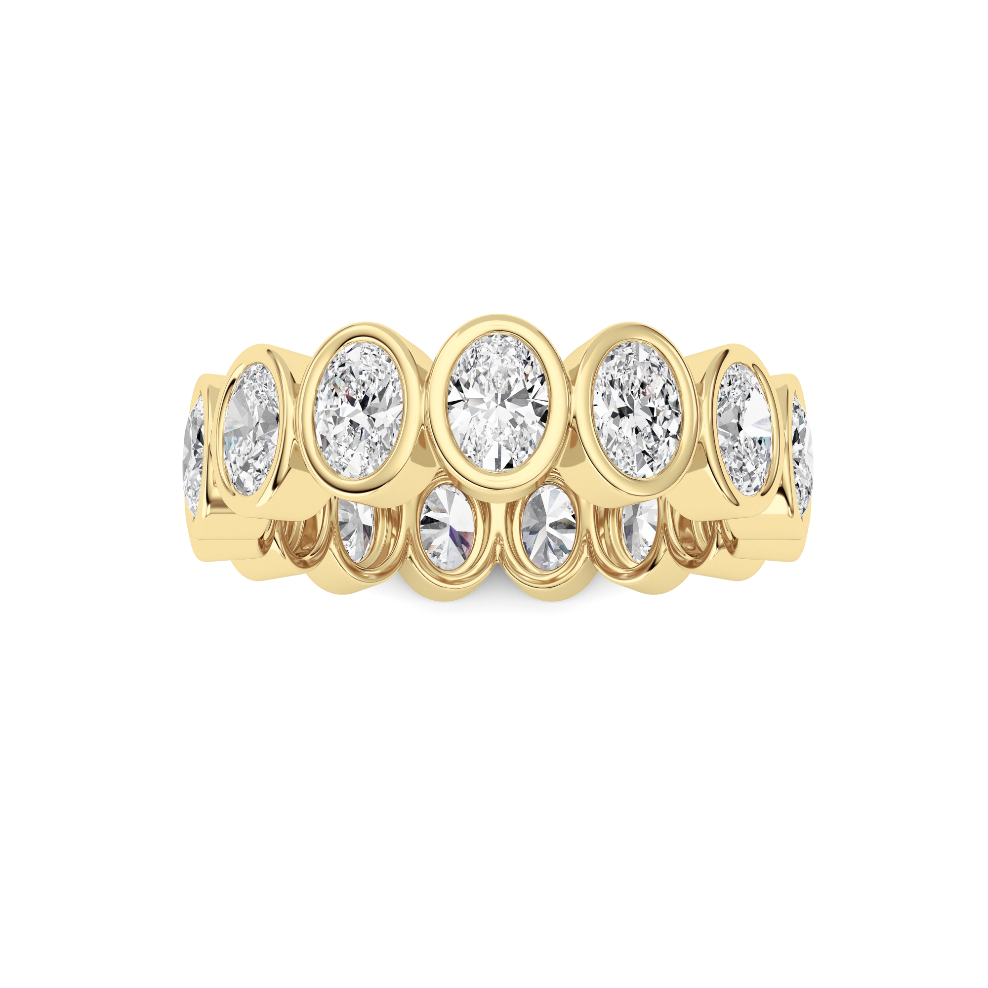 2.25 CT Oval Diamond Ring in 14K Yellow Gold