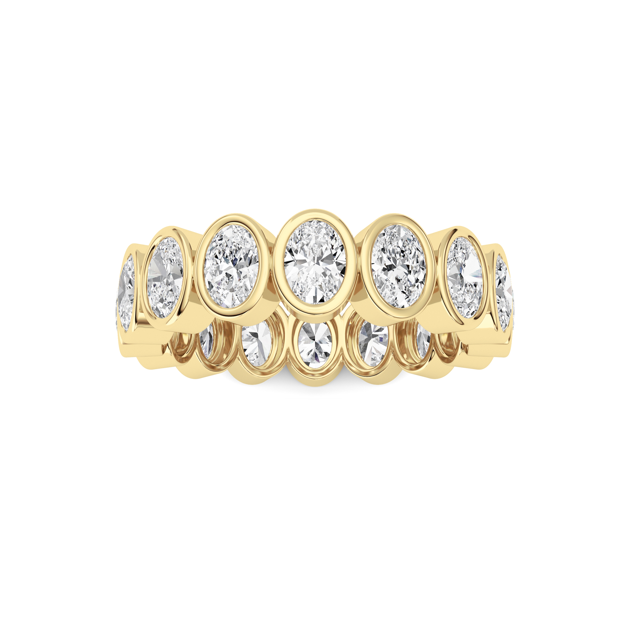2.40 CT Oval Diamond Ring in 14K Yellow Gold