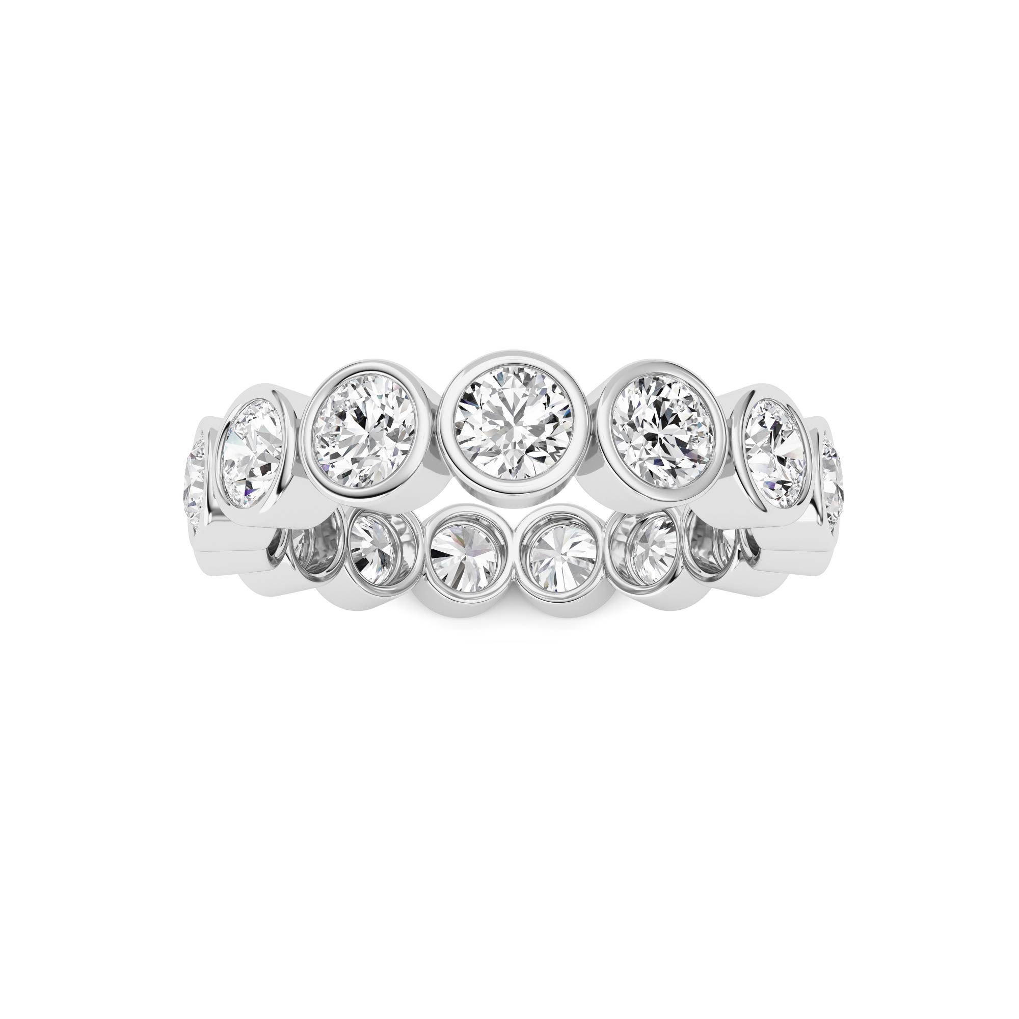 3.30 CT Diamond Ring in 14K White Gold