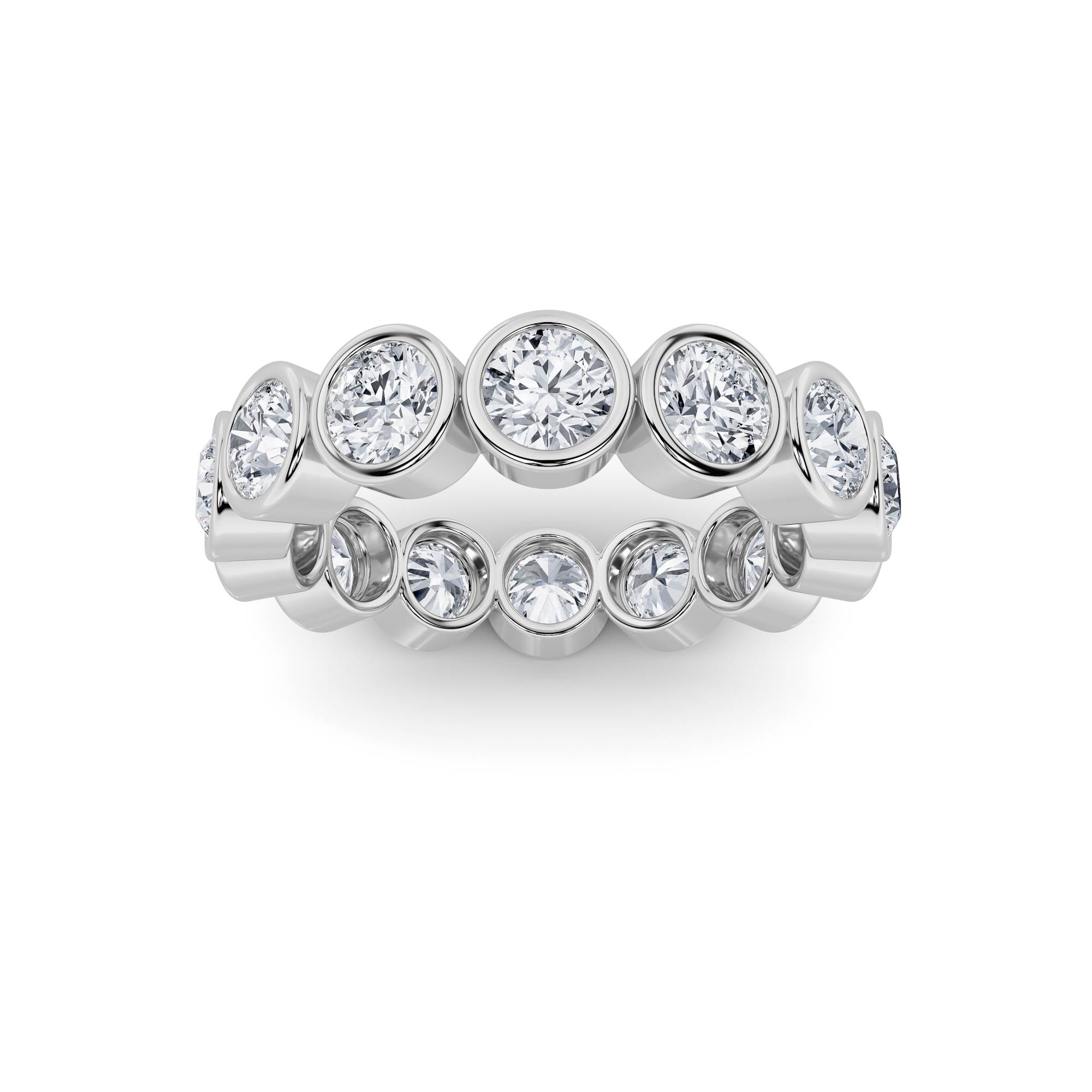 3.50 CT Diamond Ring in 14K White Gold