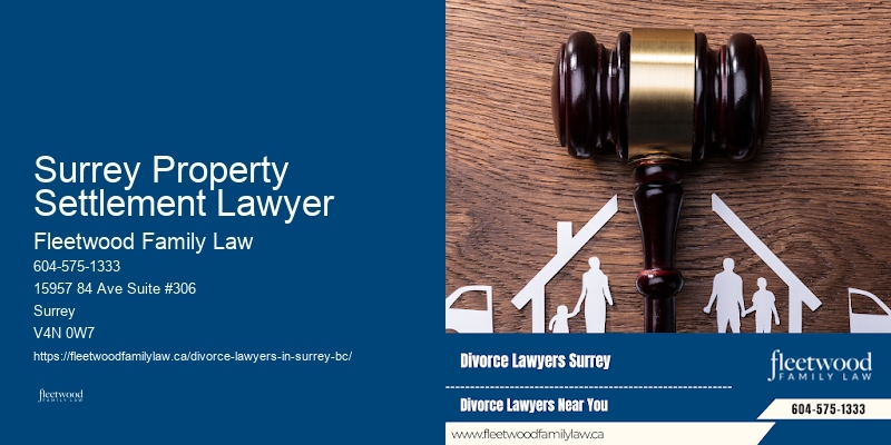 Surrey Property Settlement Lawyer