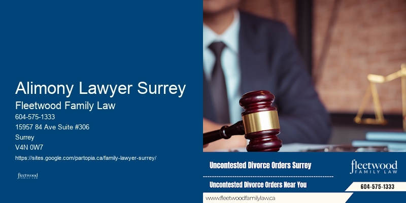 Alimony Lawyer Surrey