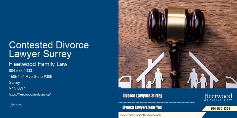 Contested Divorce Lawyer Surrey