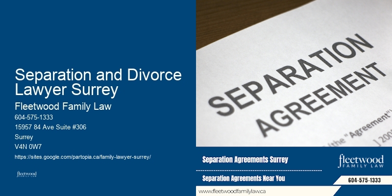 Separation and Divorce Lawyer Surrey