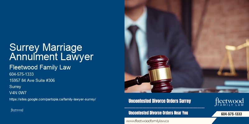 Surrey Marriage Annulment Lawyer
