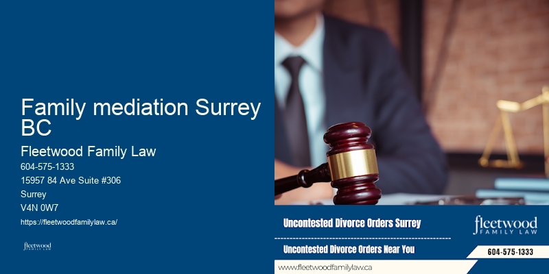 Family mediation Surrey BC