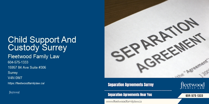 Child Support And Custody Surrey