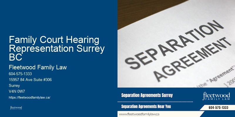 Family Court Hearing Representation Surrey BC