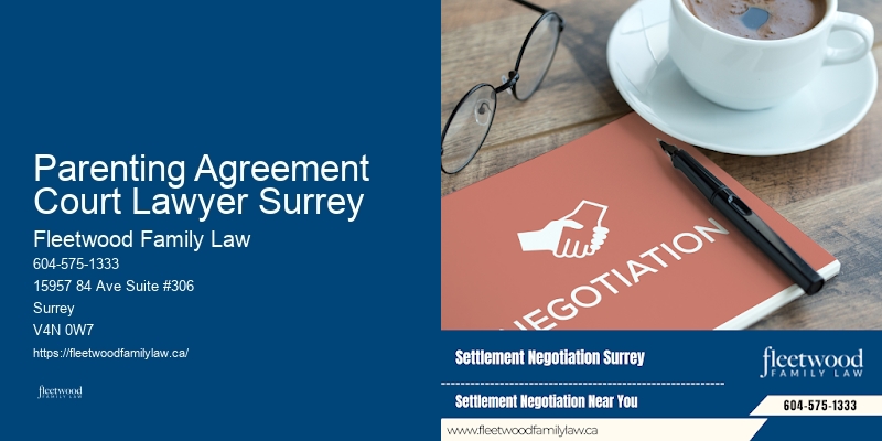 Parenting Agreement Court Lawyer Surrey