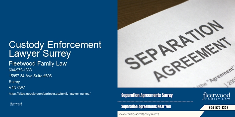 Custody Enforcement Lawyer Surrey