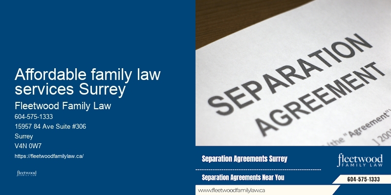 Affordable family law services Surrey