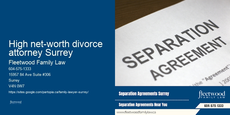 High net-worth divorce attorney Surrey