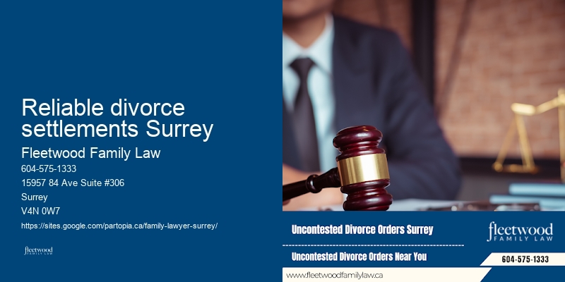 Reliable divorce settlements Surrey