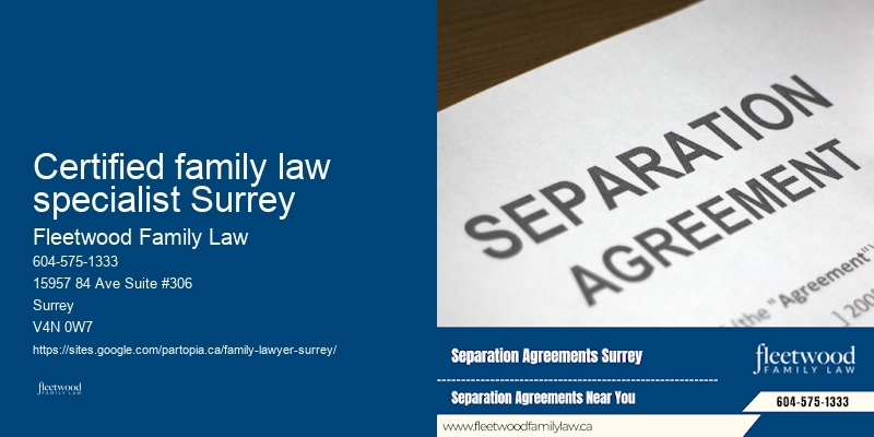 Certified family law specialist Surrey