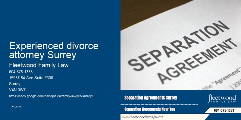 Experienced divorce attorney Surrey