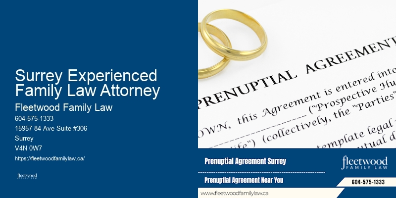 Surrey Experienced Family Law Attorney Property Settlement Lawyer