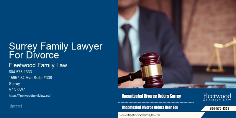 Surrey Family Lawyer For Divorce