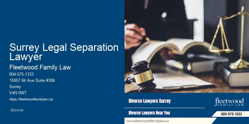 Surrey Legal Separation Lawyer Family Law Advice