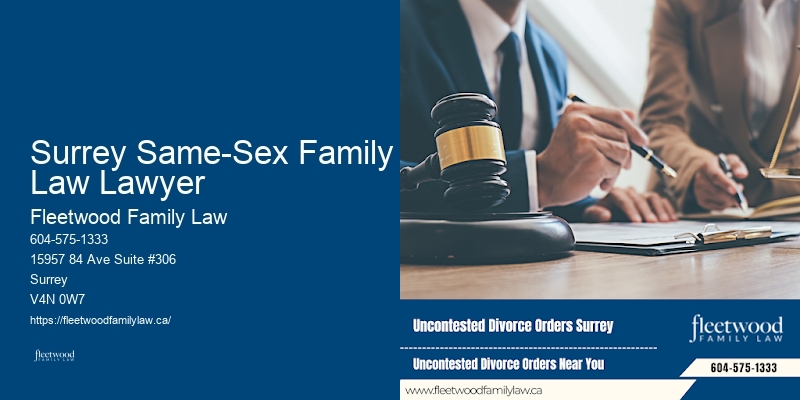 Surrey Same-Sex Family Law Lawyer Family Law Arbitration Lawyer