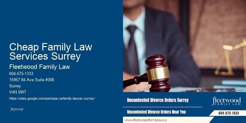 Cheap Family Law Services Surrey