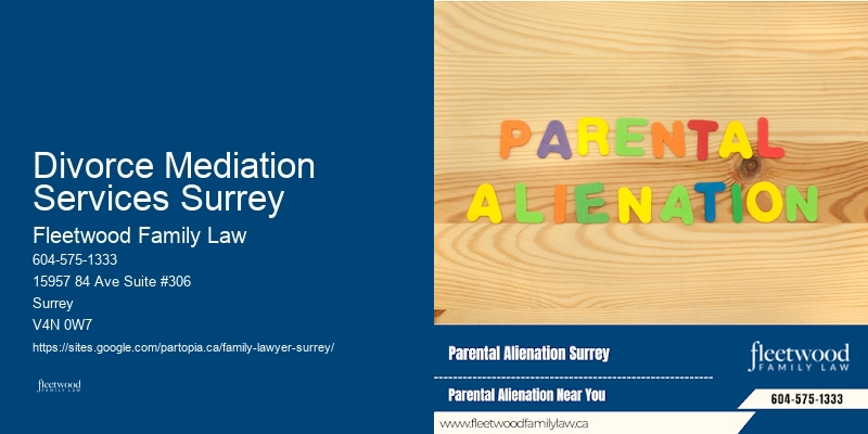 Divorce Mediation Services Surrey Child Custody and Support Lawyer