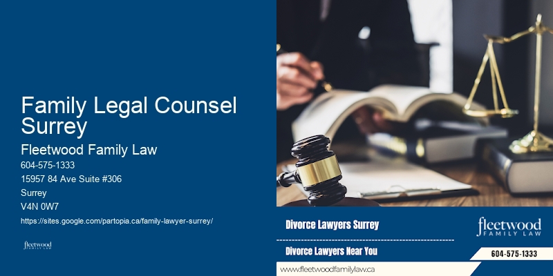 Family Legal Counsel Surrey Family Law Consultation Services