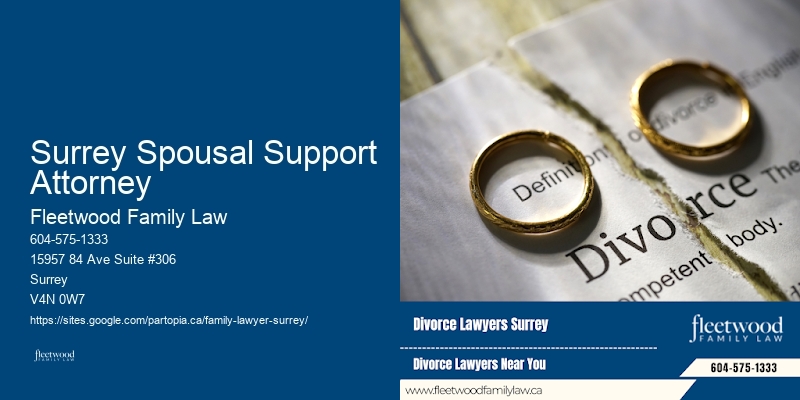 Surrey Spousal Support Attorney Family Lawyer