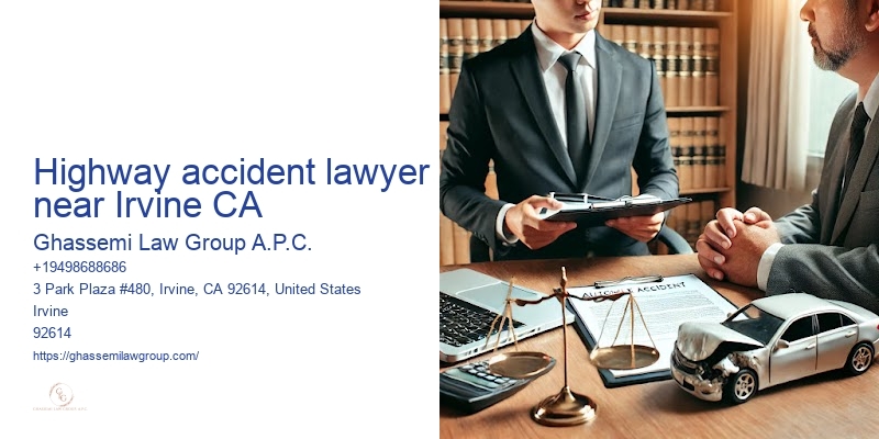 Highway accident lawyer near Irvine CA