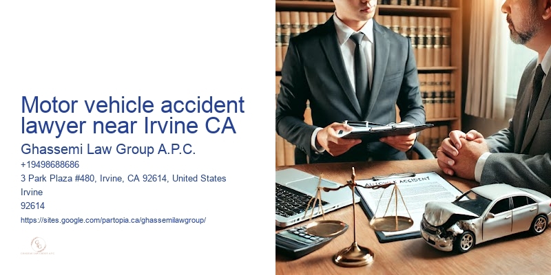 Motor vehicle accident lawyer near Irvine CA