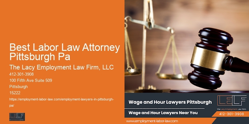 Trusted Employment Law Firm Best Labor Law Attorney Pittsburgh Pa