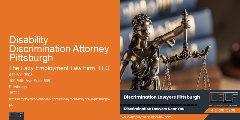 Disability Discrimination Attorney Pittsburgh Employee Rights Lawyer Services
