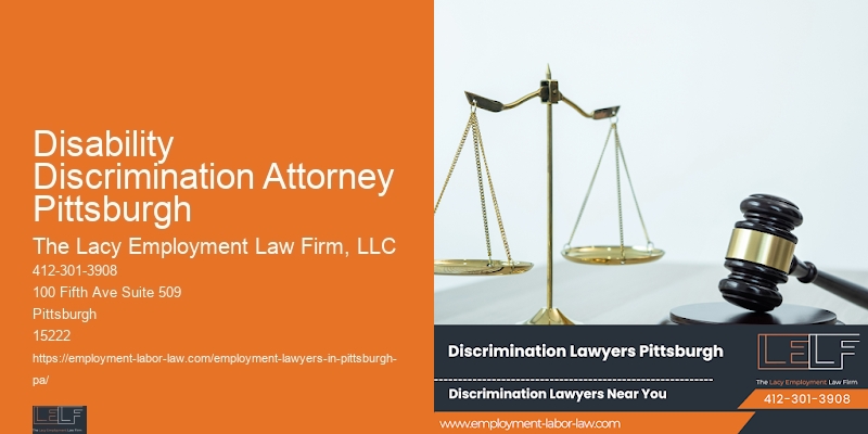 Disability Discrimination Attorney Pittsburgh Workplace Legal Services
